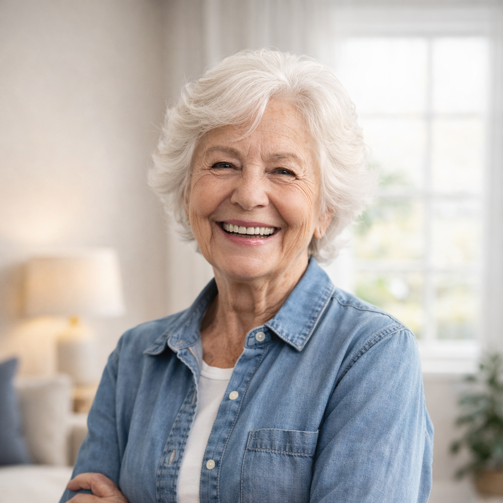 Happy homeowner after professional handyman service in Sacramento